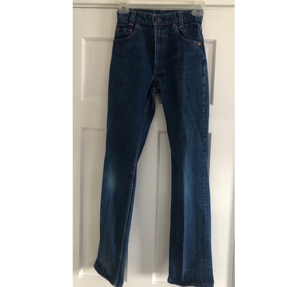Levis Red Tag Vintage 90a Unisex Straight Leg Denim Jeans Boys 14